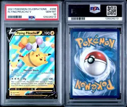🔥HOT CARD! 2021 POKEMON CELEBRATIONS #006 FLYING PIKACHU V PSA 10 -SHIPS FAST! - Image 3