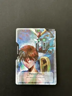 Gundam TCG Resource Card RP-001 Alt Art Non Foil Beta English SDCC 2025 - Image 1