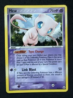 Mew Legend Maker Holo Rare 10/92 Vintage English Pokemon Card NM - Image 1