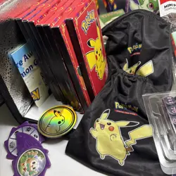 Pokemon TCG Accessories Lot - Many Items(Dice Bags,Toys,Dice,Stickers) No Cards - Image 2