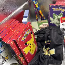 Pokemon TCG Accessories Lot - Many Items(Dice Bags,Toys,Dice,Stickers) No Cards - Image 3