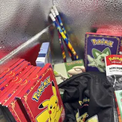 Pokemon TCG Accessories Lot - Many Items(Dice Bags,Toys,Dice,Stickers) No Cards - Image 4