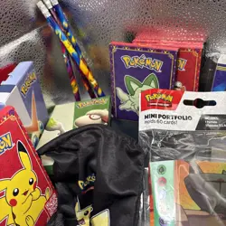 Pokemon TCG Accessories Lot - Many Items(Dice Bags,Toys,Dice,Stickers) No Cards - Image 5