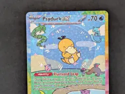 BUBBLE PSYDUCK EX POKEMON CARD * FAN ART * MEW FRIENDS Paldean 232/091 - Image 2