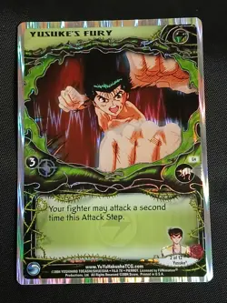 Yu Yu Hakusho TCG CCG Yusuke's Fury G4 Betrayal Unlimited Card LP - Image 1