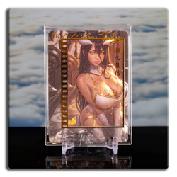 Albedo Waifu Card Overlord Goddess Vibes Gold Foil Blind ACG Pillow Matte Finish - Image 1