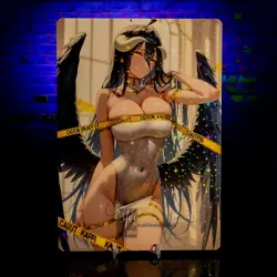 Albedo A5 Premium Waifu Trading Card Oversized Board Star Holo Overlord - Image 1