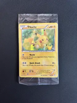 Pikachu 26/83 Holo Pokemon 20th Anniversary Sealed Collectible Card - NM - Image 1