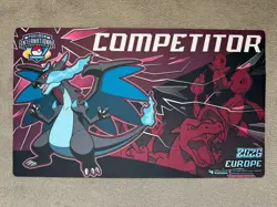 Pokemon TCG - Mega Charizard X EX Phantasmal Flames Play Mat [EUIC London 2026] - Image 2