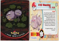 Wheezing Foil #110 Topps Blue Logo Series 2 Pokemon NM - Image 1