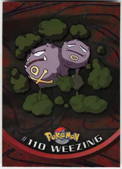 Wheezing Foil #110 Topps Blue Logo Series 2 Pokemon NM - Image 2