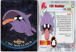 Shellder Foil #90 Topps Blue Logo Series 2 Pokemon MP - Image 1