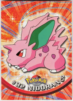 Nidoran #32 Topps Blue Logo Series 1 Pokemon NM - Image 2