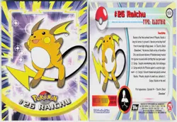 Raichu #26 Topps Trading Cards Series 1 Pokemon NM - Image 1