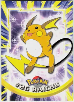 Raichu #26 Topps Trading Cards Series 1 Pokemon NM - Image 2