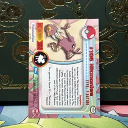 2000 Topps Pokemon TV Animation Edition Series 2 Hitmonlee #106 NM - Image 2