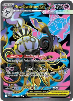 Pokemon - 099/084 - Mega Chandelure ex - Pitch Black - Image 1