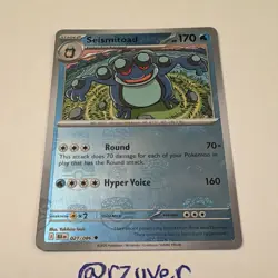 Pokemon TCG Seismitoad Master Ball Pattern Holo 021/086 Uncommon EN Stage 2 - Image 1