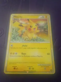 Pokemon TCG 2010 Pikachu Spanish World Collection Holo Card Moderate Condition - Image 1