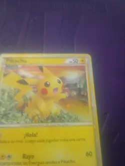 Pokemon TCG 2010 Pikachu Spanish World Collection Holo Card Moderate Condition - Image 2