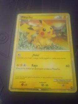 Pokemon TCG 2010 Pikachu Spanish World Collection Holo Card Moderate Condition - Image 5