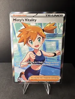 2026 Misty's Vitality 111/084 Pokemon TCG Me05: Pitch Black Full Art Holo - Image 1