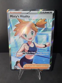 2026 Misty's Vitality 111/084 Pokemon TCG Me05: Pitch Black Full Art Holo - Image 2