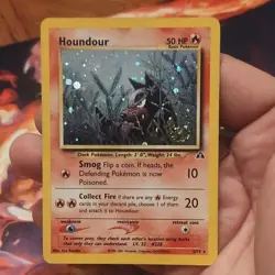Pokemon TCG Neo Discovery Houndour 5/75 Holo Rare English Unlimited 50 HP - Image 2