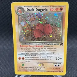 Pokemon 2000 Team Rocket DARK DUGTRIO HOLO RARE 6/82 SP! - Image 1