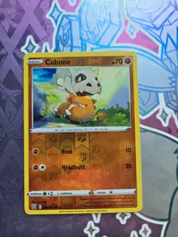Cubone 069/163 Common Battle Styles Pokemon Reverse Holo Near Mint - Image 1