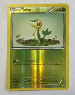 Snivy 2/114 Common Black & White Pokemon Reverse Holo NM - Image 1