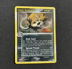 2004 Pokemon Dark Raticate #17/109 Reverse Holo Stamped – EX Team Rocket Returns - Image 1