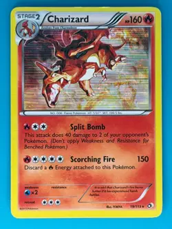 Pokemon - Charizard (19/113) (Legendary Treasures Set) *Heavily Played - HP* - Image 1