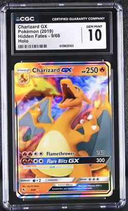 2019 Pokemon Hidden Fates Charizard GX #9/68 CGC 10 - Image 1