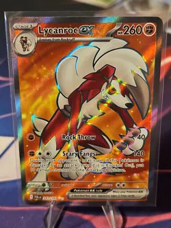 Lycanroc ex 241/193 Ultra Rare Full Art Holo Paldea Evolved Pokemon TCG - Image 1