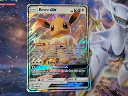 Eevee Gx EUROPE EXCLUSIVE Jumbo Sm176 Promo NM/LP Pokemon Card TCG Holo - Image 1