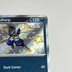Bisharp - Paldean Fates - Shiny Holo Rare - NM 186/091 - Pokemon TCG - Image 3
