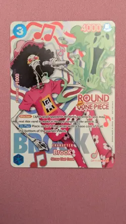 One Piece TCG Round One Promo Brook OP11-056 - Image 1