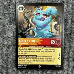 Disney Lorcana Attack Of The Vine Sulley & Boo 29/207 Super Rare Regular NM - Image 1