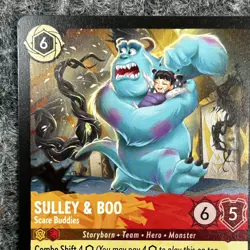 Disney Lorcana Attack Of The Vine Sulley & Boo 29/207 Super Rare Regular NM - Image 3