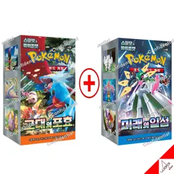 Pokemon Card Scarlet & Violet Future Flash + Ancient Roar Booster Box-Korean Ver - Image 1