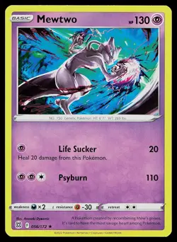 Pokemon Card Brilliant Stars Mewtwo 056/172 Rare - Image 1