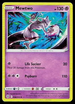Pokemon Card Brilliant Stars Mewtwo 056/172 Rare - Image 1