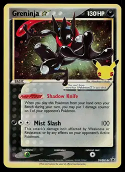 Pokemon Card Sword & Shield Promo Greninja Star SWSH144 Holo - Image 1