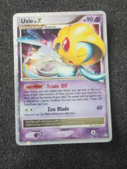 Pokemon Uxie Holo Card TCG LV.X Legends Awakened 146/146 - Image 1