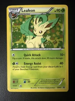 Leafeon Holo BW87 BW Black Star Promos Pokemon Card NM - Image 1