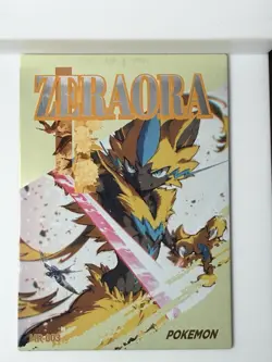 Pokemon EIF Zeraora MR-003 Holographic CCG Card Ink Shadow Art Shiny New Release - Image 2