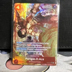Bandai One Piece Card Game Portgas D. Ace Foil Alt Art Lot 3 OP01-013 - Image 4