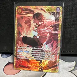 Bandai One Piece Card Game Portgas D. Ace Foil Alt Art Lot 3 OP01-013 - Image 5