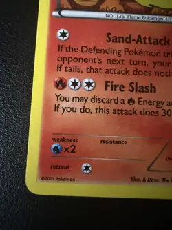 Pokemon TCG Card Rare Flareon BW88 Black & White Promo Holo 2013 NM - Image 2